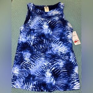 Lands' End Blue Tie-Dye Women's Swim Tankini